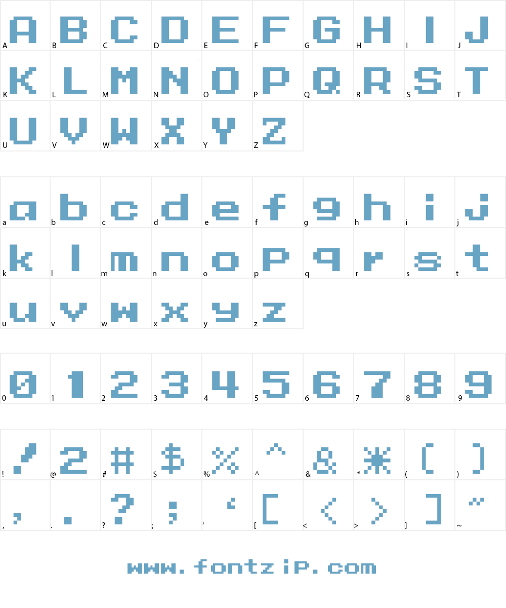 Mega Man 10 Font Character